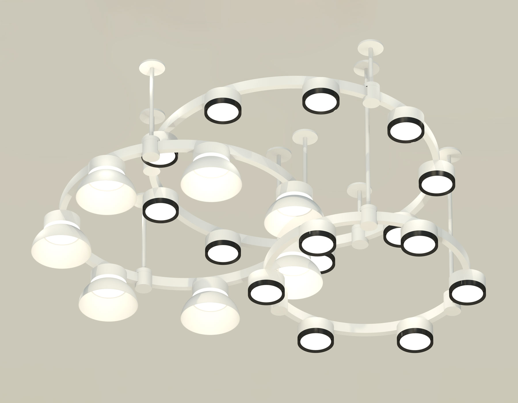 XR92212010/22 SWH/PBK/FR белый песок/черный полированный/белый матовый GX53