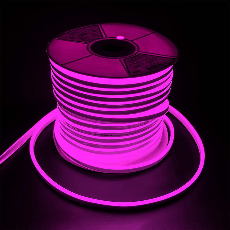 Светодиодная лента  "Неон" JAZZWAY PFN-01 2835/120 220V Purple IP65 50m