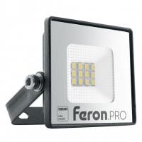 Прожектор светодиодный FERON LL-1000 10W 6400K IP65  AC220-240V/50Hz, черный /OSRAM