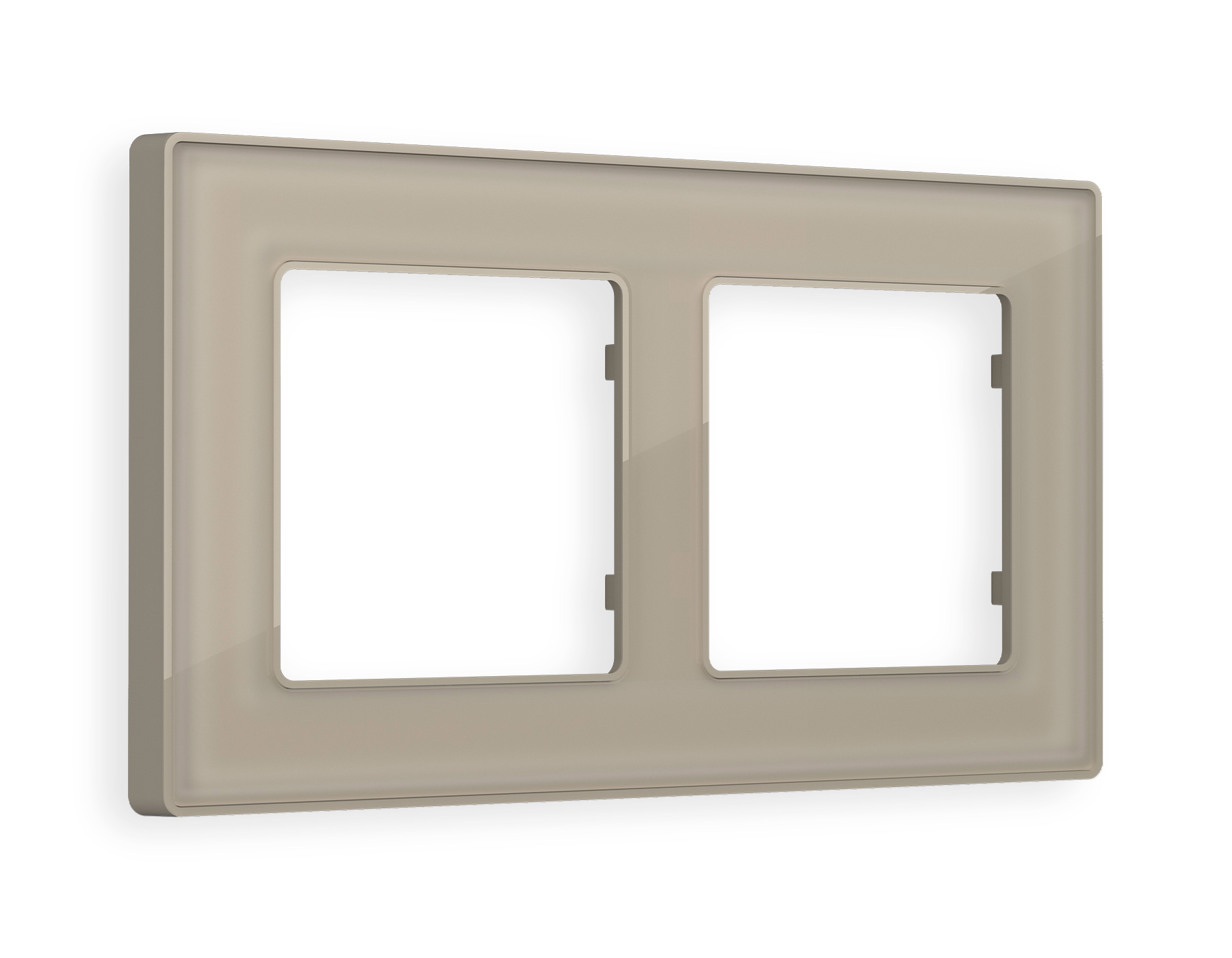 AF580362 Рамка ALFA Arctic (Серо-бежевый Стекло органическое) 2-ая