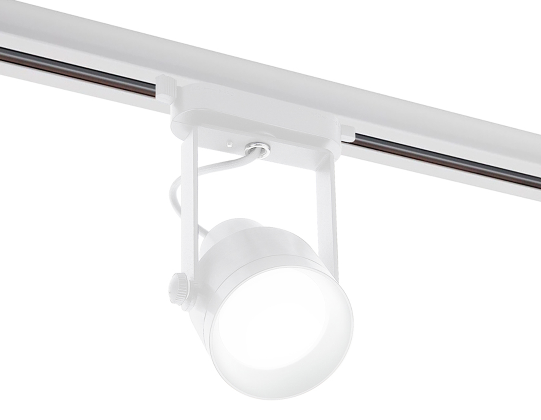 Корпус светильника трековый D60mm C6601 WH белый Out122m MR16 GU10