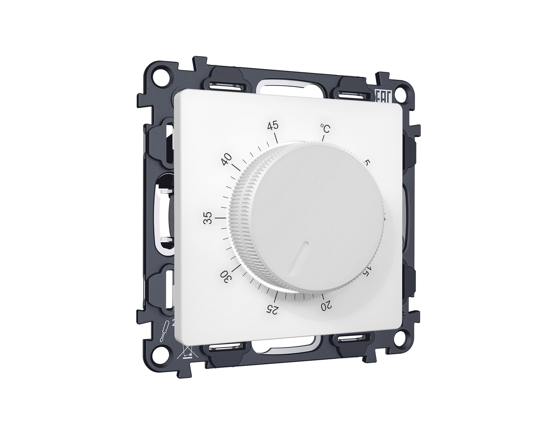 MA125710 Комплект механизма терморегулятора с датчиком для теплого пола с подсветкой 16A-250V ALFA Б