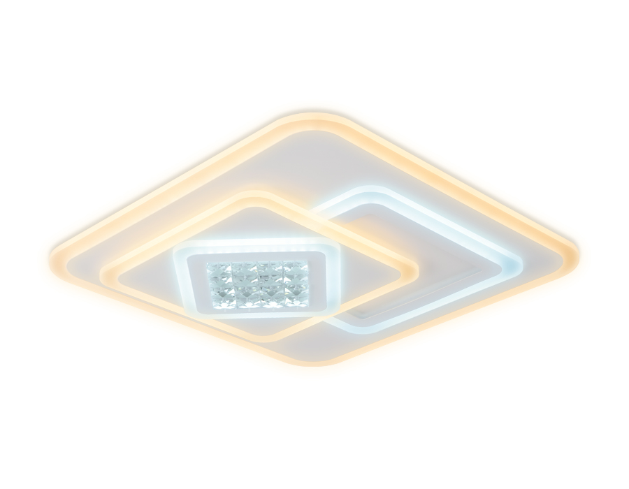 Светильник Ambrella FA255 WH белый 118W 500*500*80 (ПДУ РАДИО 2.4)