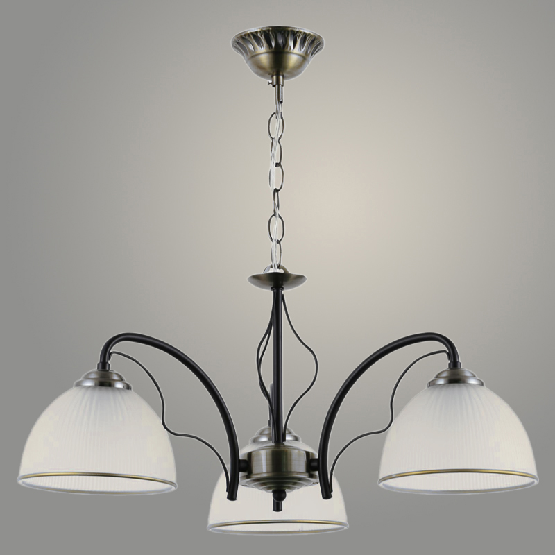 Люстра 06495/3 BK+AB черный/бронза 3х40W E27 d540 h500, GNV24