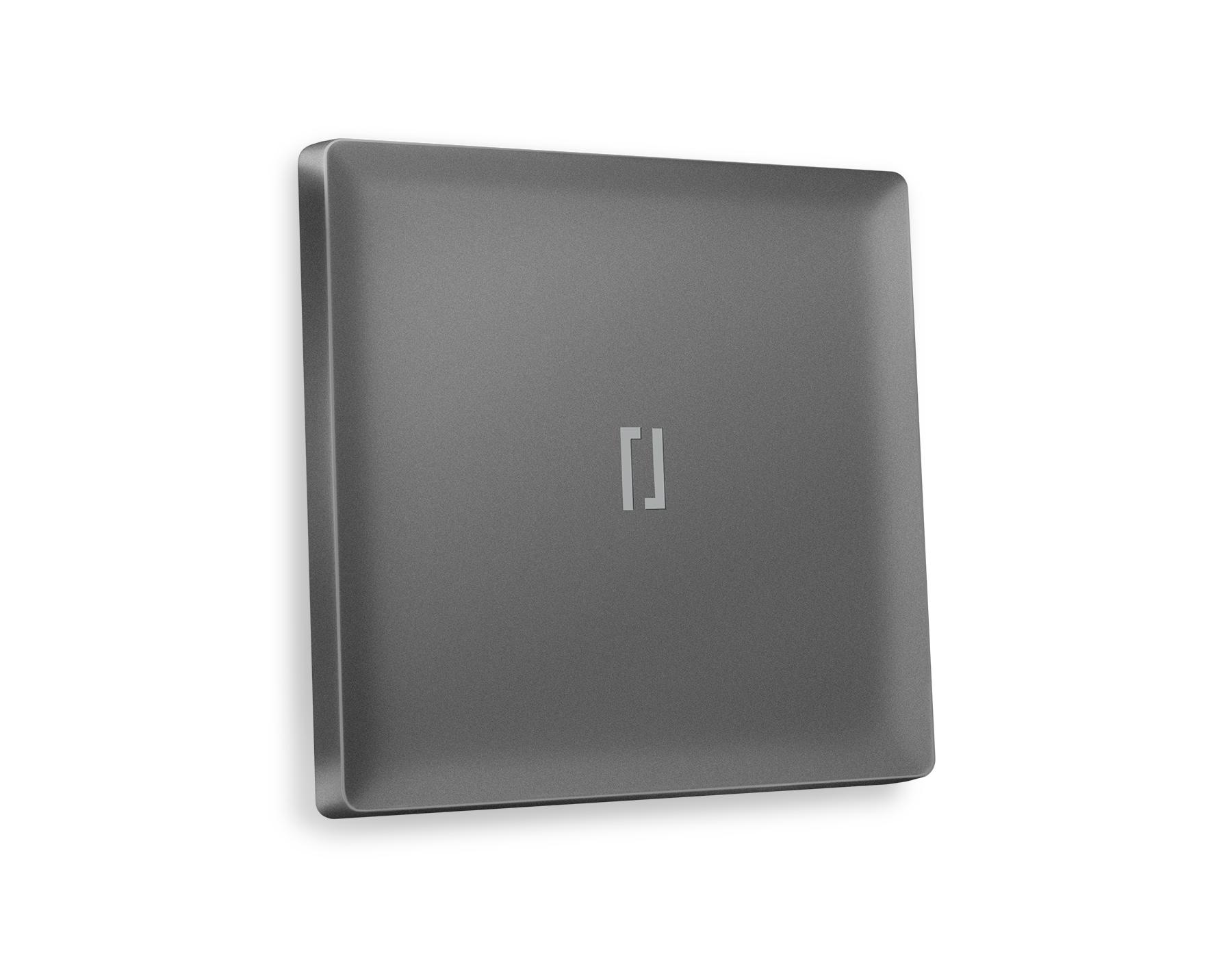 AP6520 Лицевая панель ALFA (Антрацит серый) для 1-кл выключателей с подсветкой QUANT