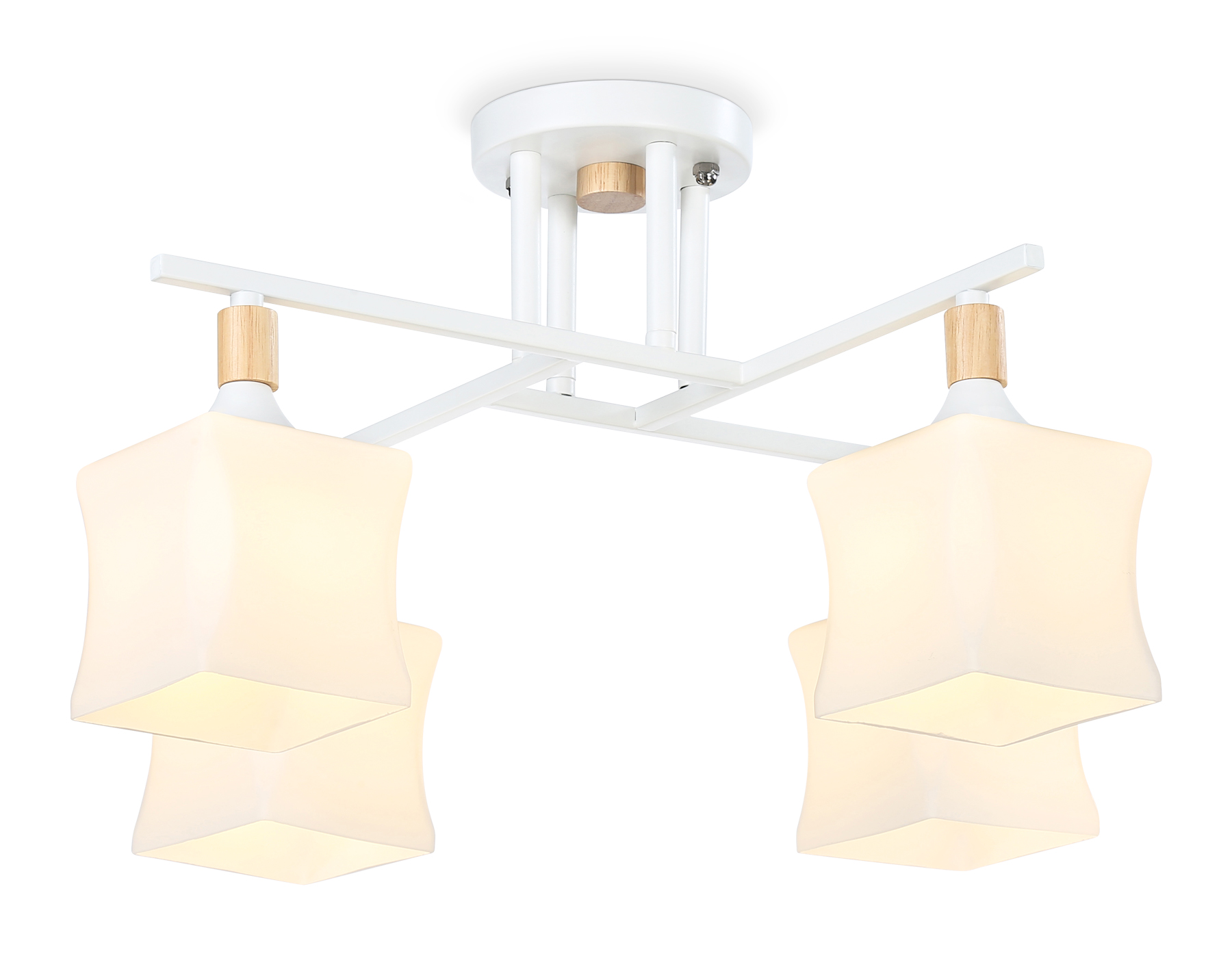 Светильник подвесной Ambrella TR9495/4 WH/FR белый/белый матовый E27/4 max 40W D495*280