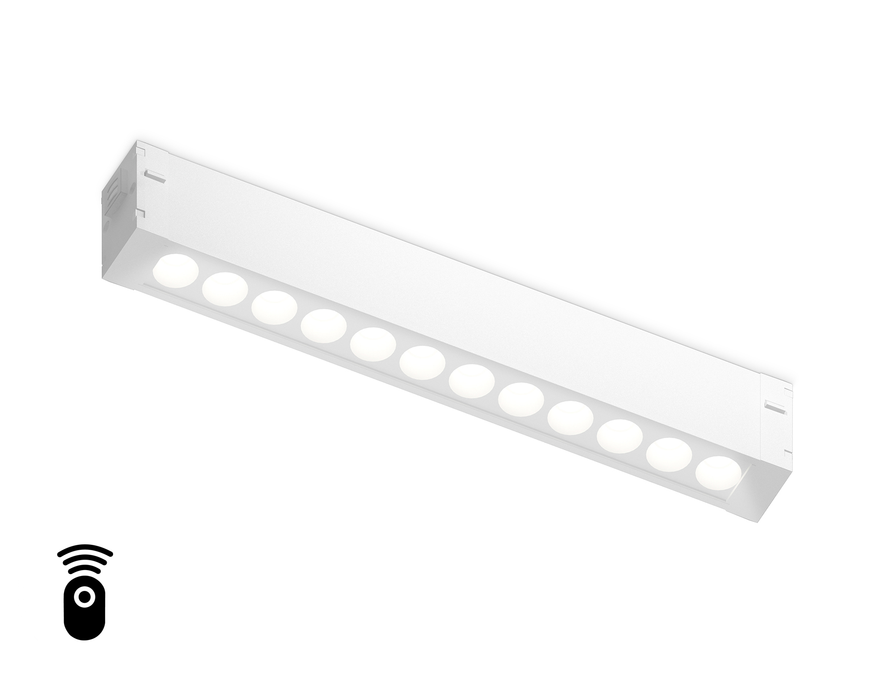 Светильник для Magnetic 220V GL1301 WH белый IP20 12W 3000K-6400K 24° 232*25*42 (Без ПДУ)димм.управ