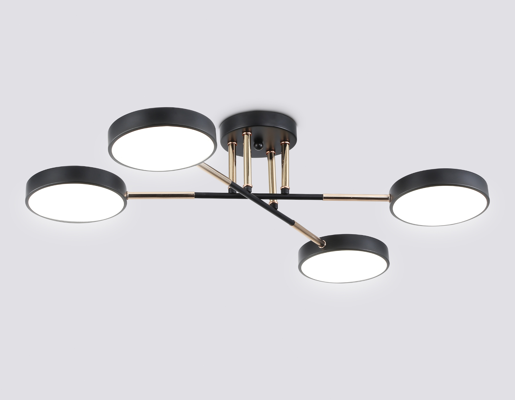Светильник светодиодный подвесной AMBRELLA FL516332/4 BK/FGD черный/золото 72W 3000-6000K (без ПДУ)