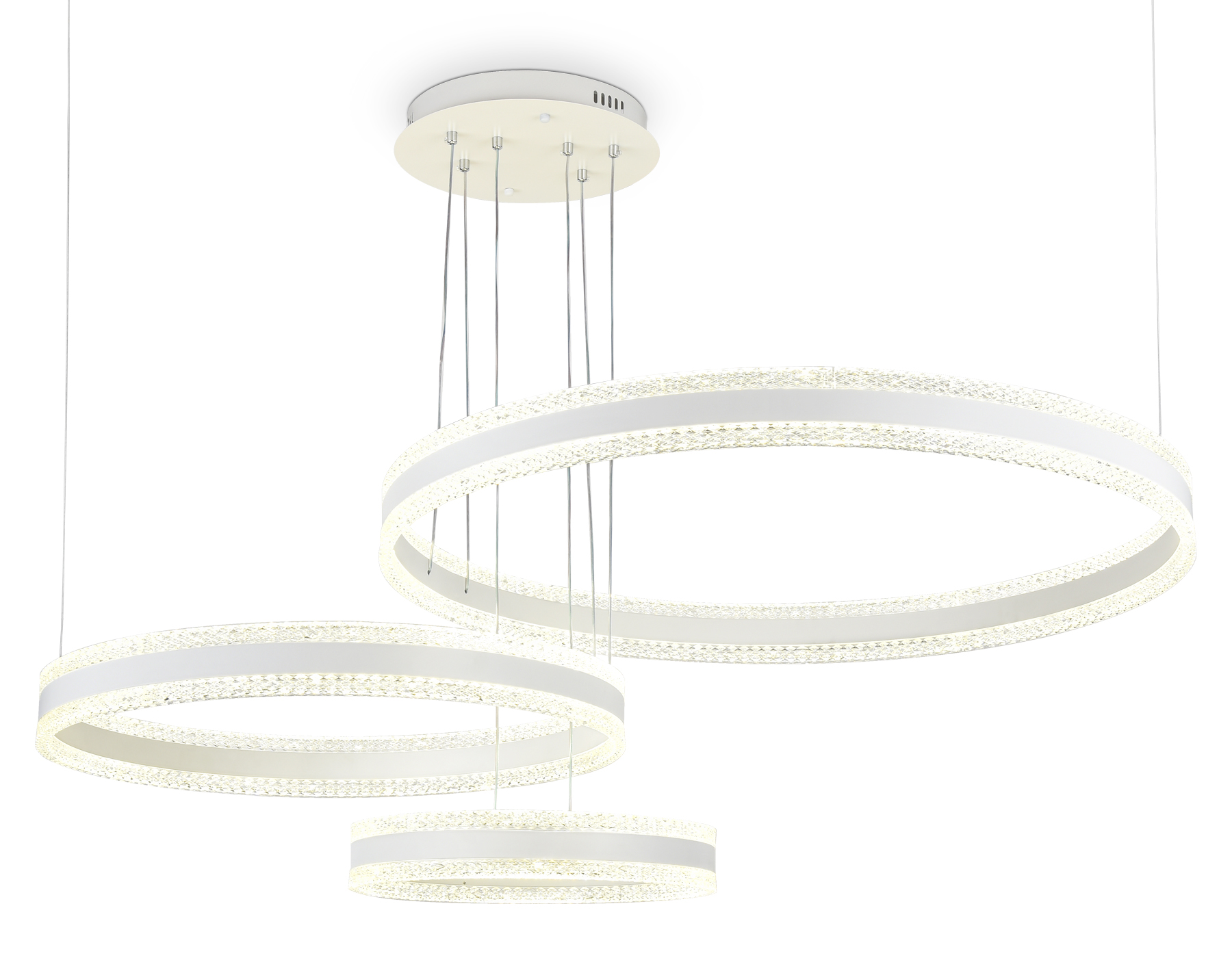 Светильник Ambrella FA6201/3 WH белый 245W 3000K+6400K/3000K/6400K/4200K+4200K (ПДУ РАДИО 2.4G)