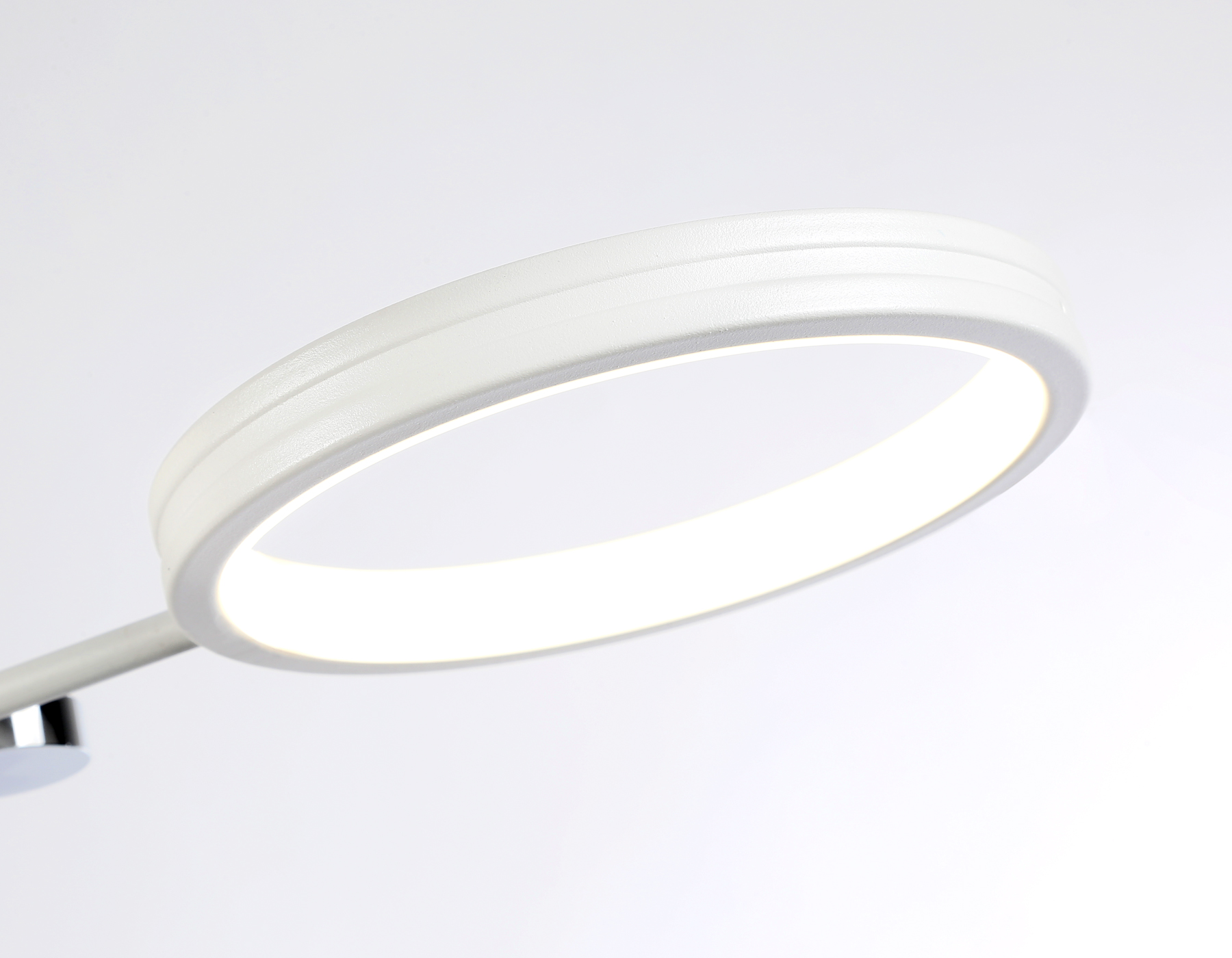 Светильник Ambrella FL51646/3+3 WH/CH белый/хром 76W 3000K-6400K D700*300 (ПДУ ИК)