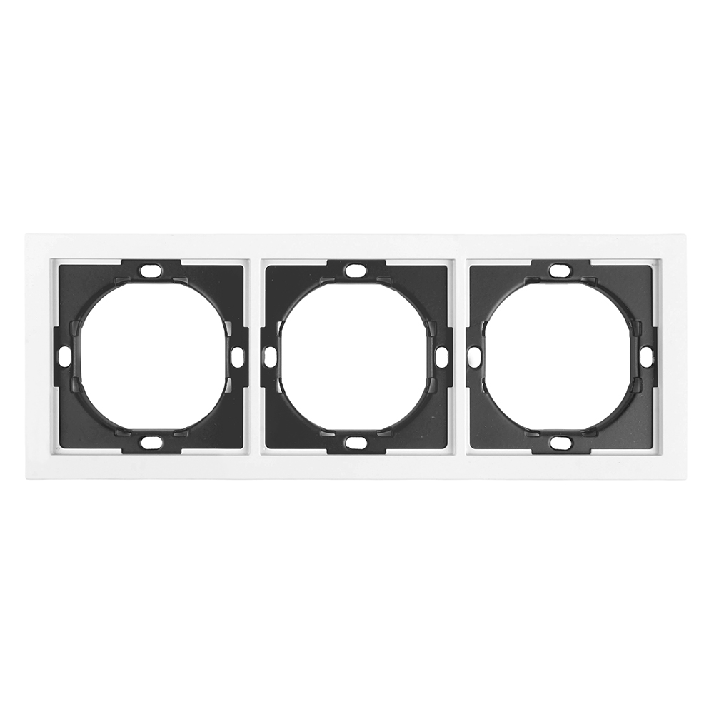 Рамка 3-местная, серия Мия, PFR00-3003-01, белая магнолия