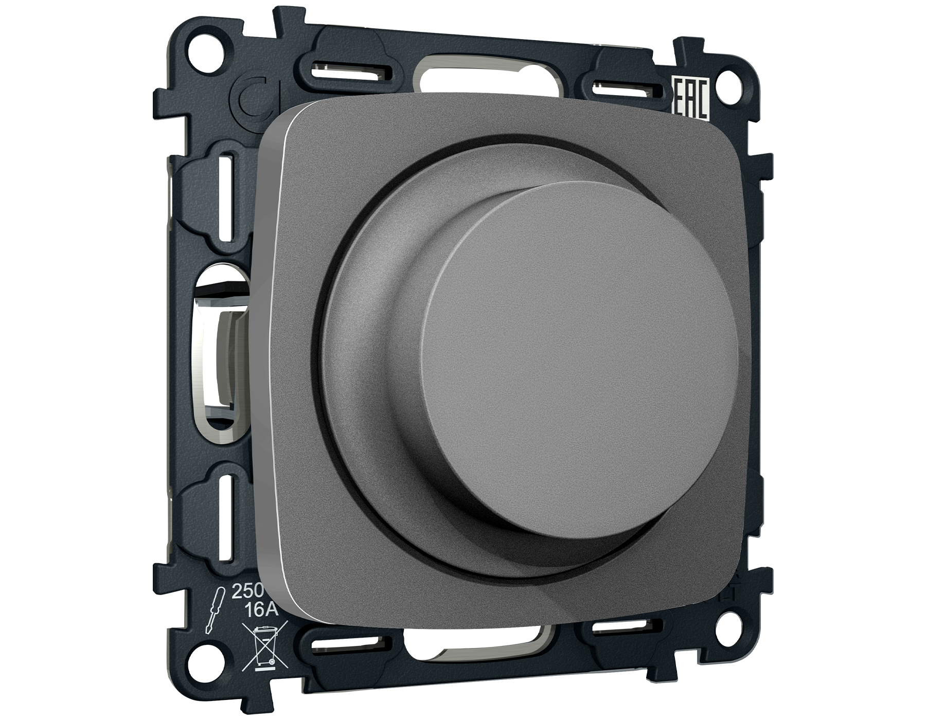 MO655510 Комплект механизма светорегулятор OMEGA Антрацит серы 25-600W/LED5-300W QUANT(OP6555,VM136)