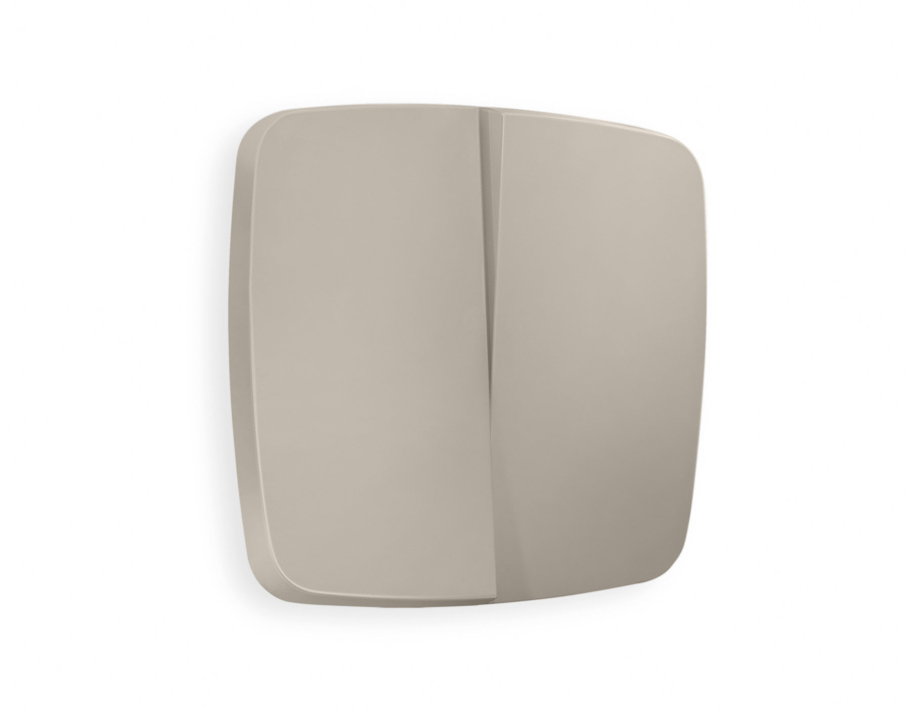 OP3630 Лицевая панель OMEGA (Серо-бежевый матовый) для 2-клавишных выключателей QUANT