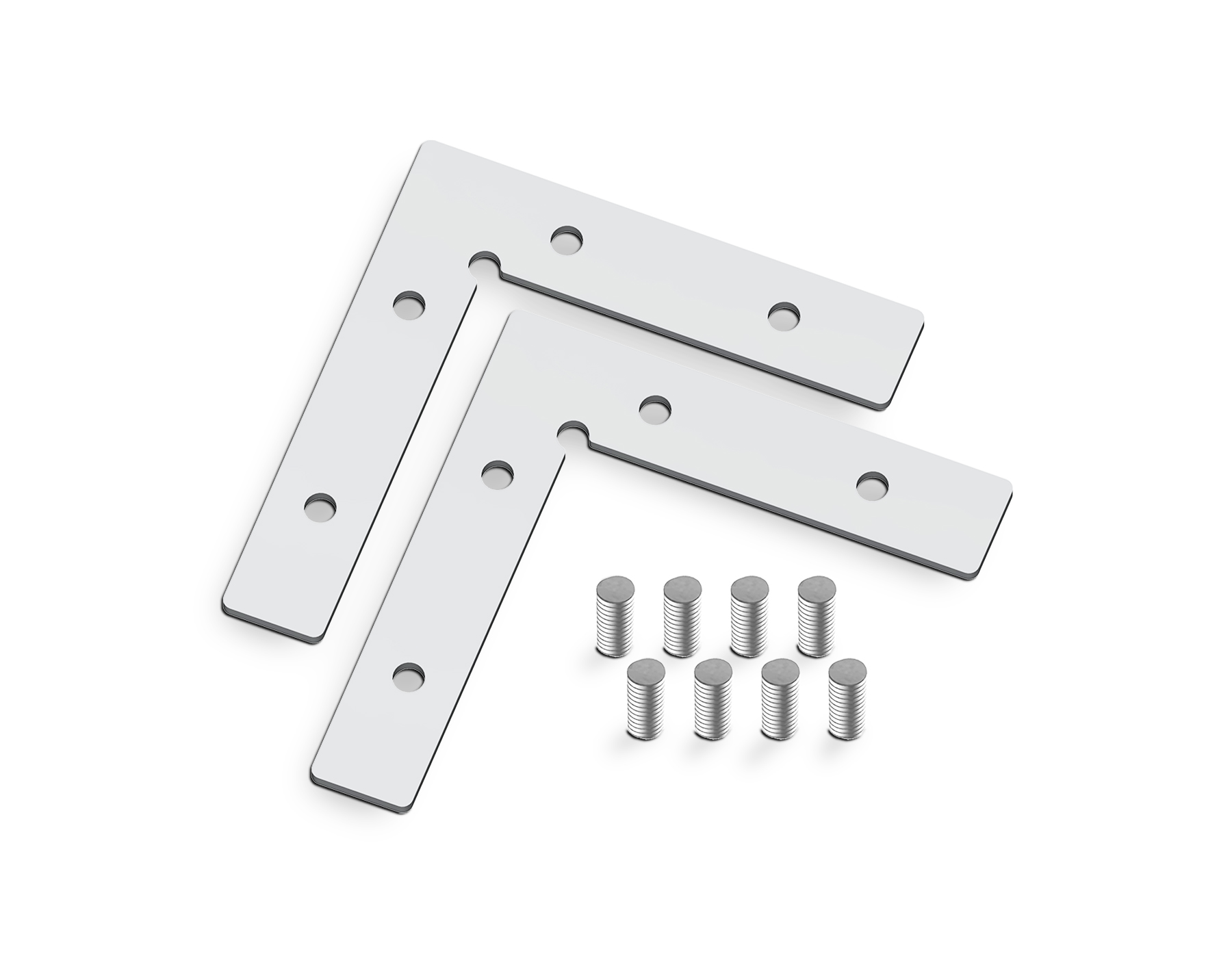 Соединитель угловой для профиля в натяжной потолок Standard 220V 50*50*1.5 (2шт.) GL7208