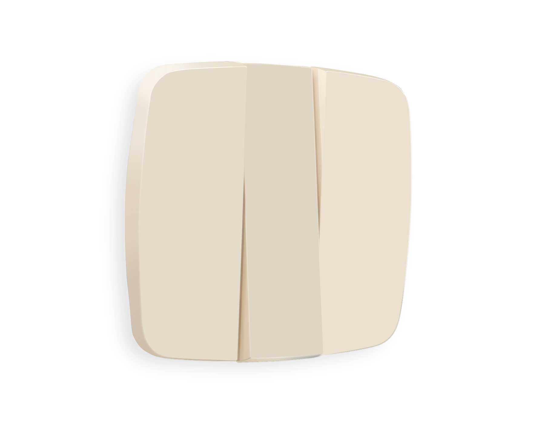 OP3250 Лицевая панель OMEGA (Бежевый матовый) для 3-клавишных выключателей QUANT