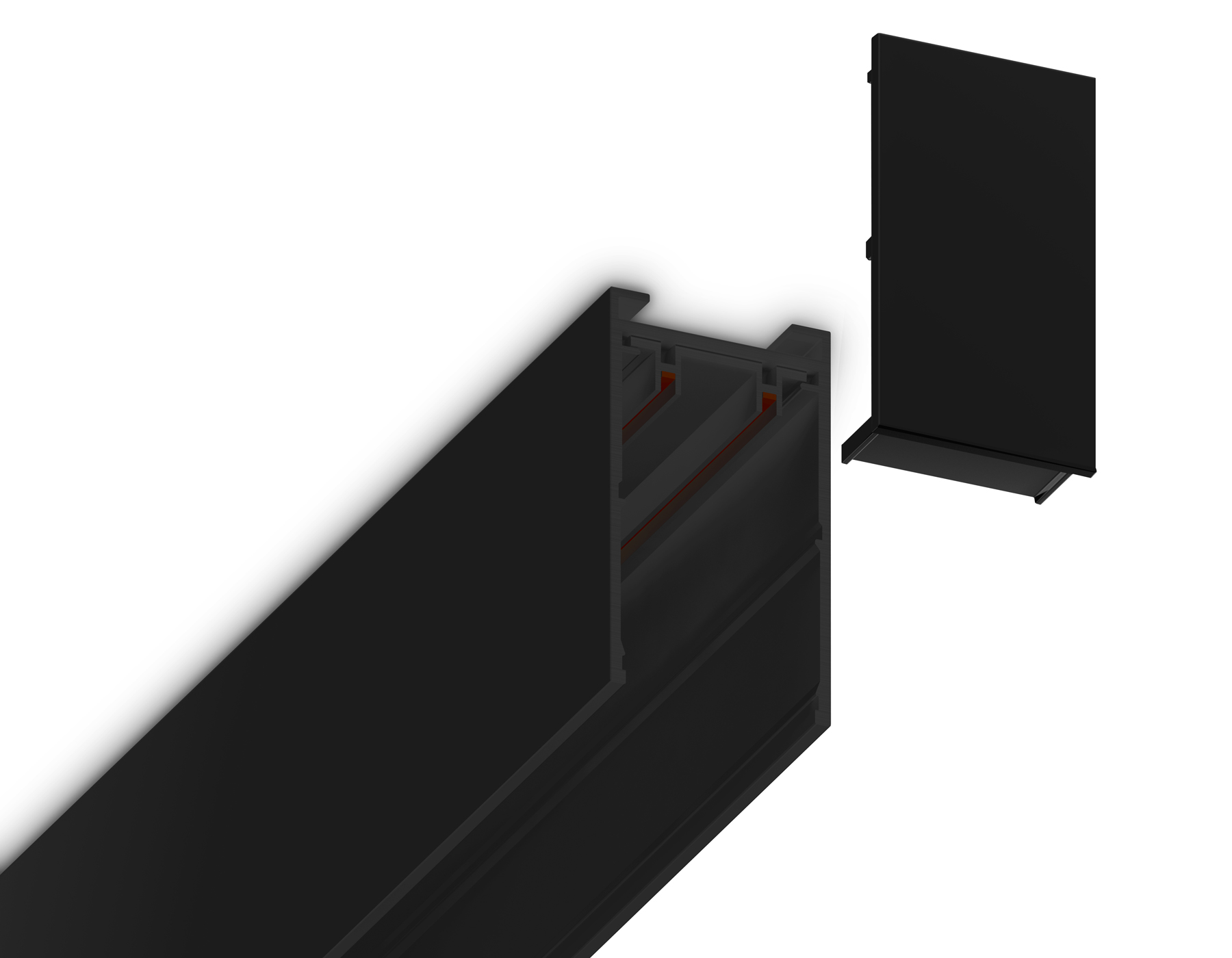 Заглушка для накладного шинопровода Magnetic 220V GL1058 BK черный GL1058 BK черный