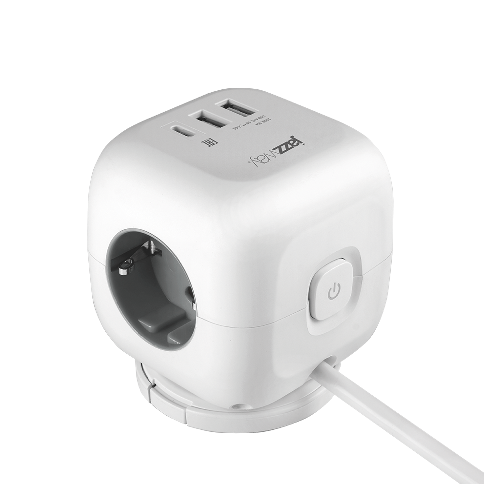 Удлинитель JAZZway EC-03U-150-wh (3 x 1,5) заземл., выкл.