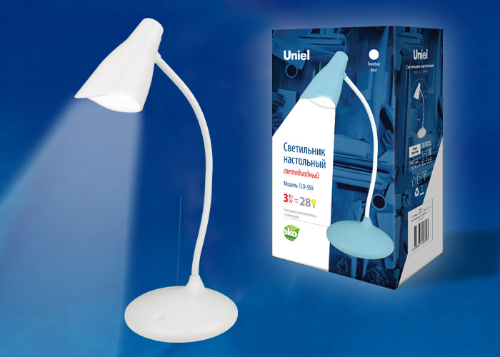 Светильник настольный UNIEL TLD-559 Ivory/LED/280Lm/5000K/Dimmer