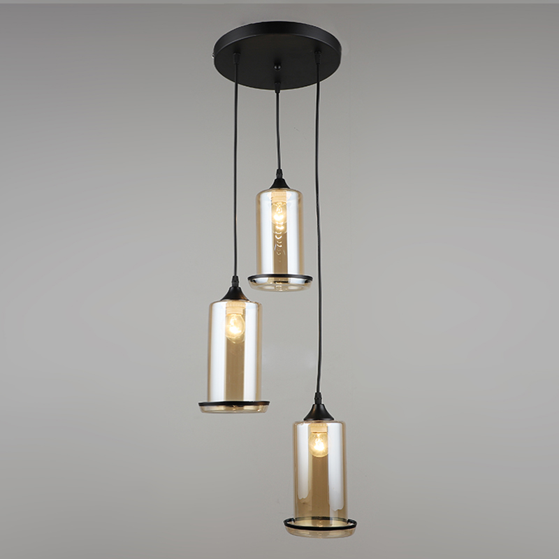 Подвес N4804/3HQ BK+AM черный 3х40W E27 d315 h800, QH22