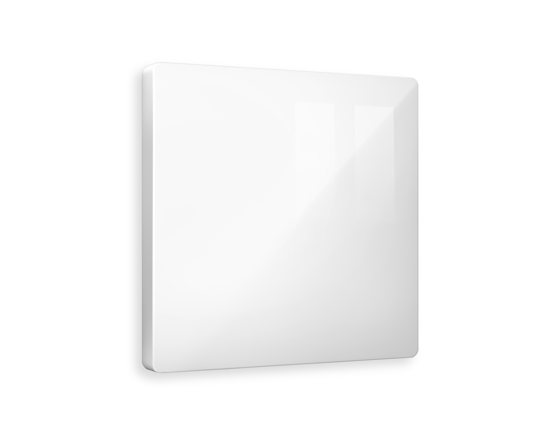 AP1160 Лицевая панель ALFA (Белый глянец) заглушка для суппорта QUANT