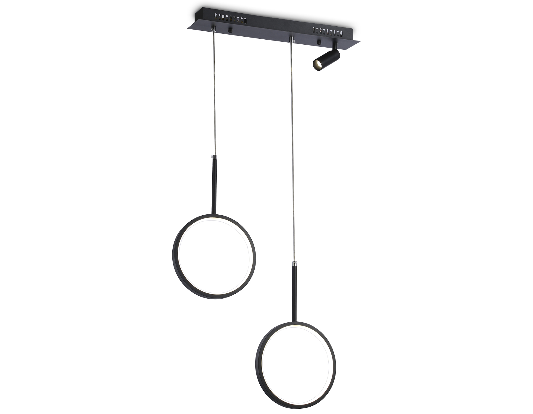 Светильник Ambrella FL5274/2+1 BK черный 38W 3000K/4200K/6400K+4200K 500*20*1200 (ПДУ ИК)