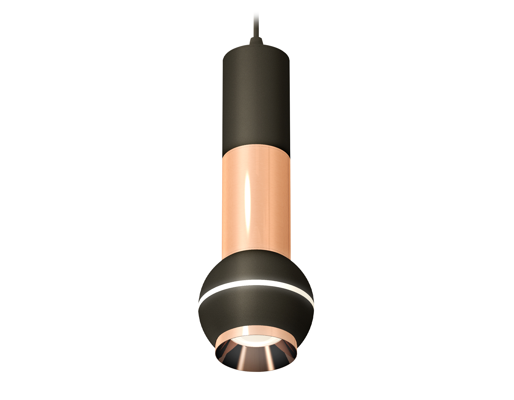 XP1102040 SBK/PPG черный песок/золото розовое полированное MR16 GU5.3 LED 3W 4200K