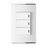 Переключатель 3-й с подсветкой. Parthenon White