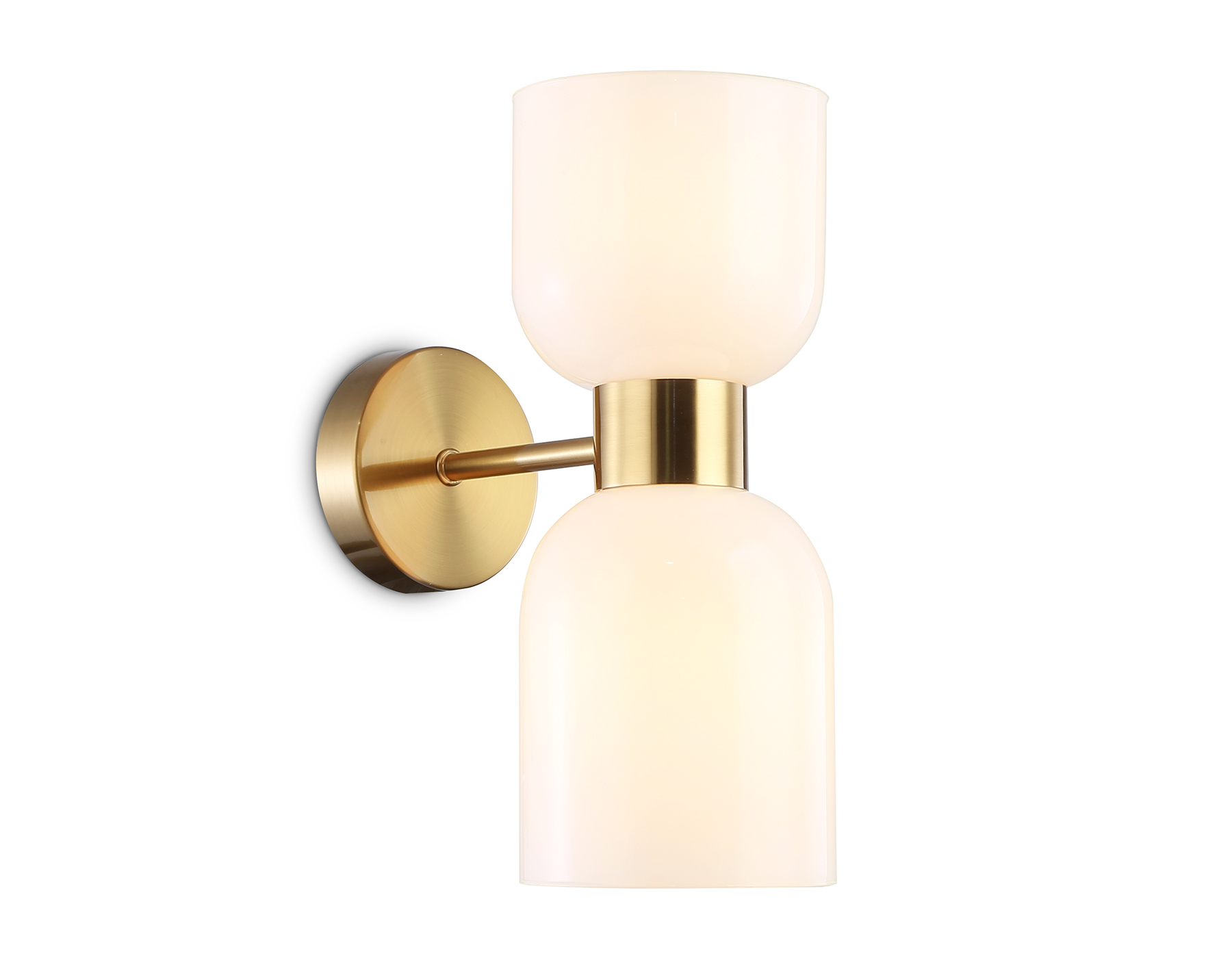 Светильник настенный LH56097/2 BS/FR латунь/белый матовый E14*2 max 40W 215*120*300