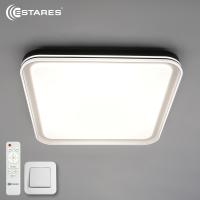 Люстра светодиодная ESTARES OLIVER 100W S-IRC-500x500x75-WHITE/BLACK/WHITE-220-IP40