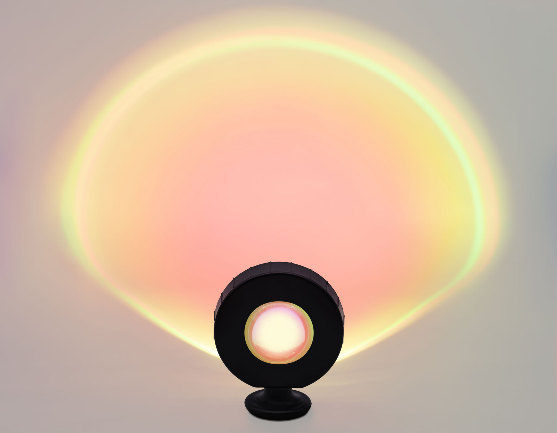 Светодиодная настольная лампа AMBRELLA DE8383 BK черный LED RGB 3W (ПДУ RGB) атмосф. с пультом