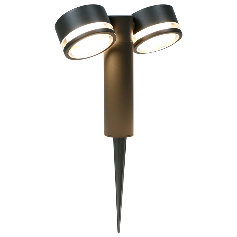 Садово-парковый светильник General GPF-2GX53-M-IP65 Графит с боковым рассеивателем Иллюмакс