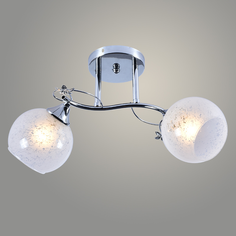 Люстра XA1258/2 CR хром 2х60W E27 d430 h240, HN21