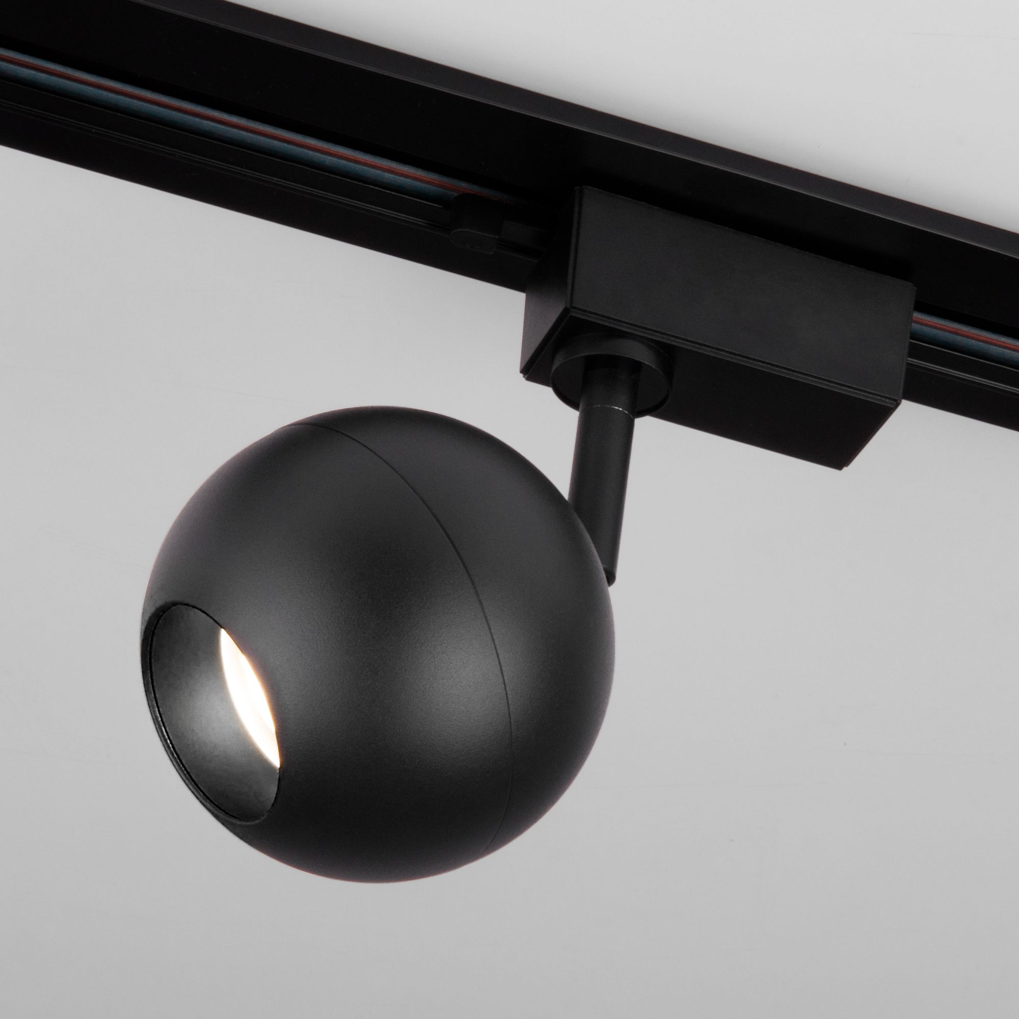 Basic System Трековый поворотный светильник Ball Черный 12W 4200K однофазный LTB77