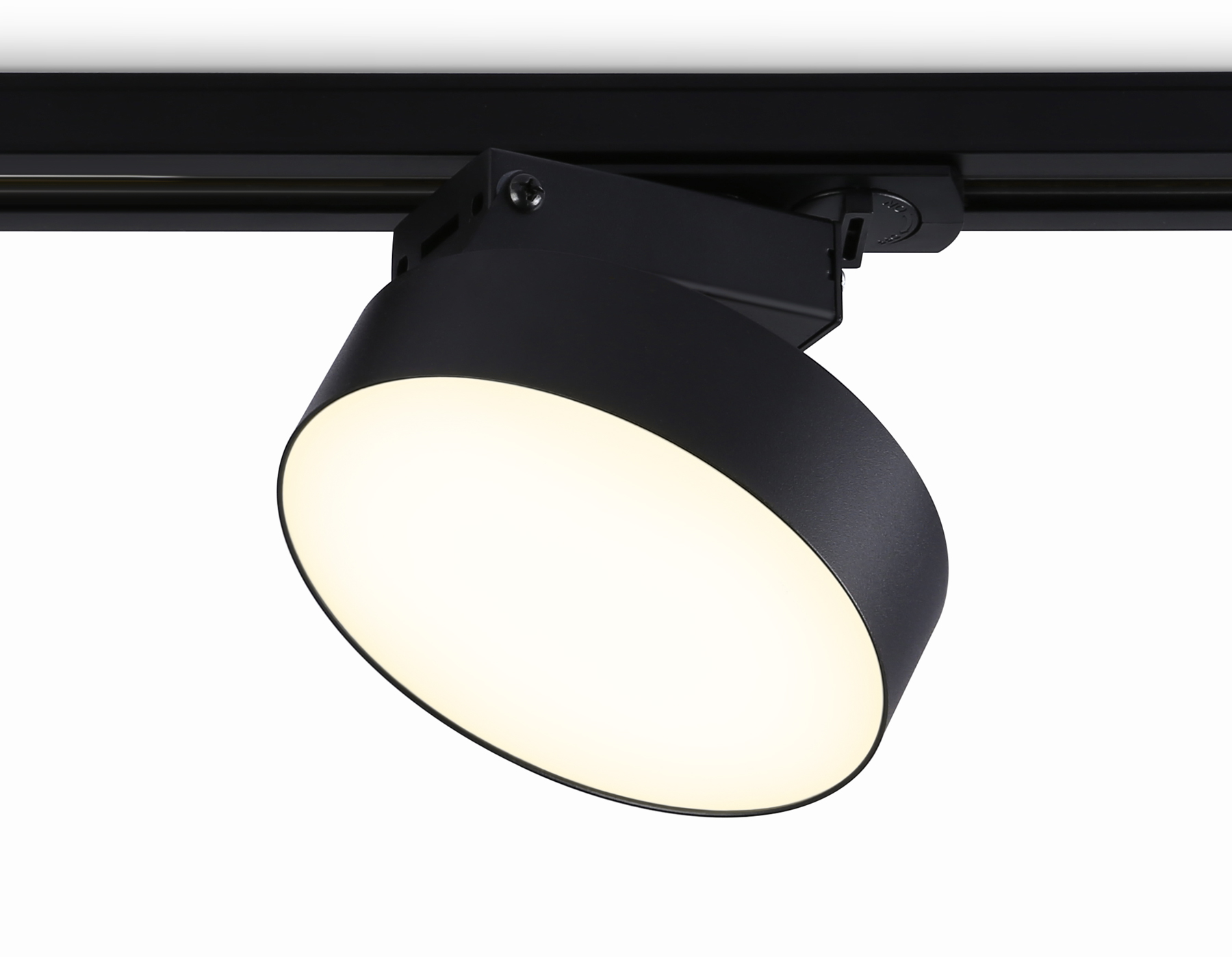 Трековый светодиодный светильник GL6839 BK черный LED 15W 3000K D115*80