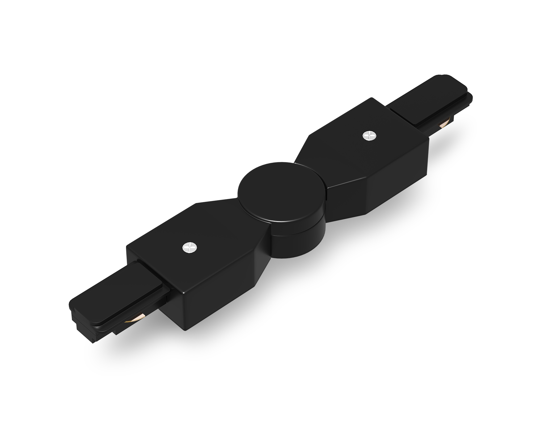 Коннектор поворотный шарнирный для однофазного шинопровода Standard 220V GL7180 BK черный