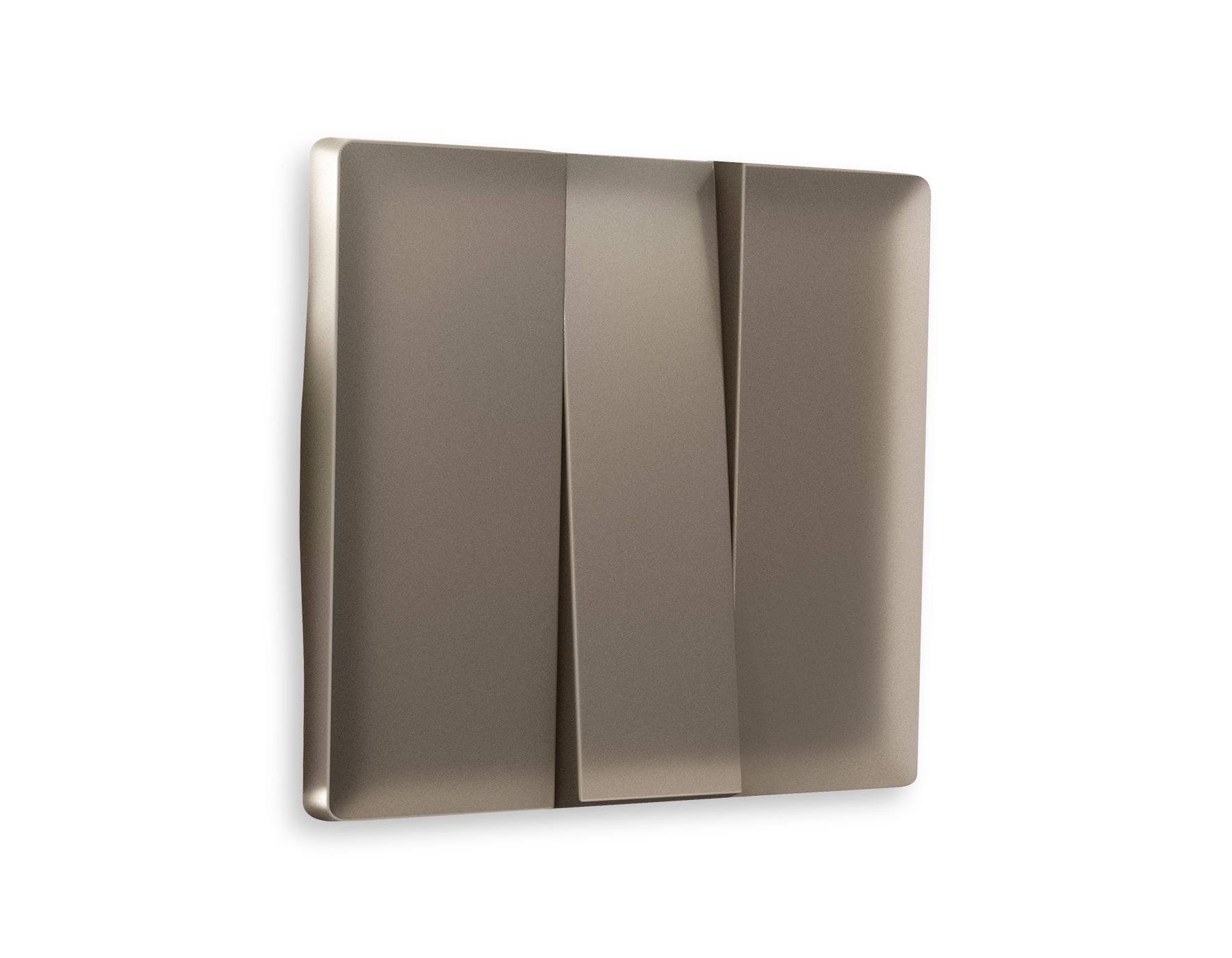 AP6350 Лицевая панель ALFA (Темная бронза матовый) для 3-кл выключателей QUANT