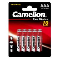 Батарейка CAMELION Plus Alkaline BL10 LR03 (LR03-BP10, мизинчиковая батарейка ААА 1.5В)