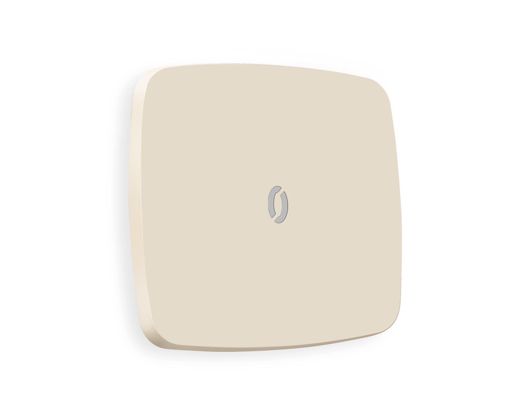 OP3220 Лицевая панель OMEGA (Бежевый матовый) для 1-клавишных  выключателей с подсветкой QUANT