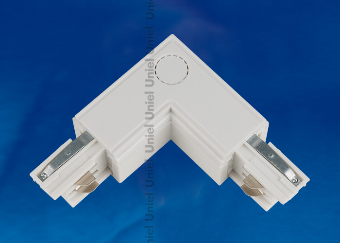 Соединитель Трехфазный UNIEL UBX-A21 WHITE 1 POLYBAG L-образный, внешний, Белый, (полиэт.пакет)