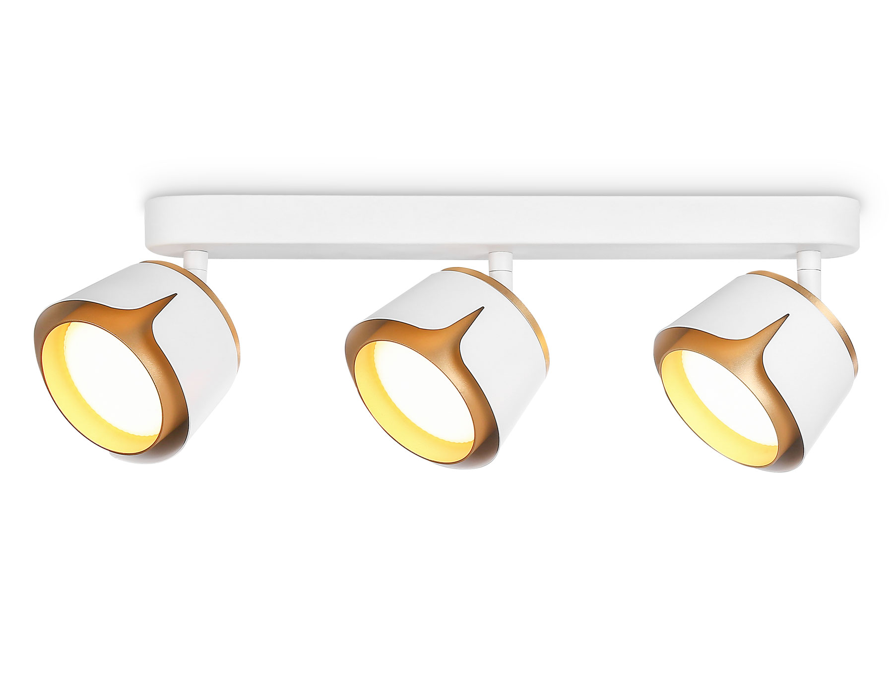 Спот настенно-потолочный AMBRELLA TN71235/3 WH/GD бел/золото GX53/3 380*100*147 поворотный