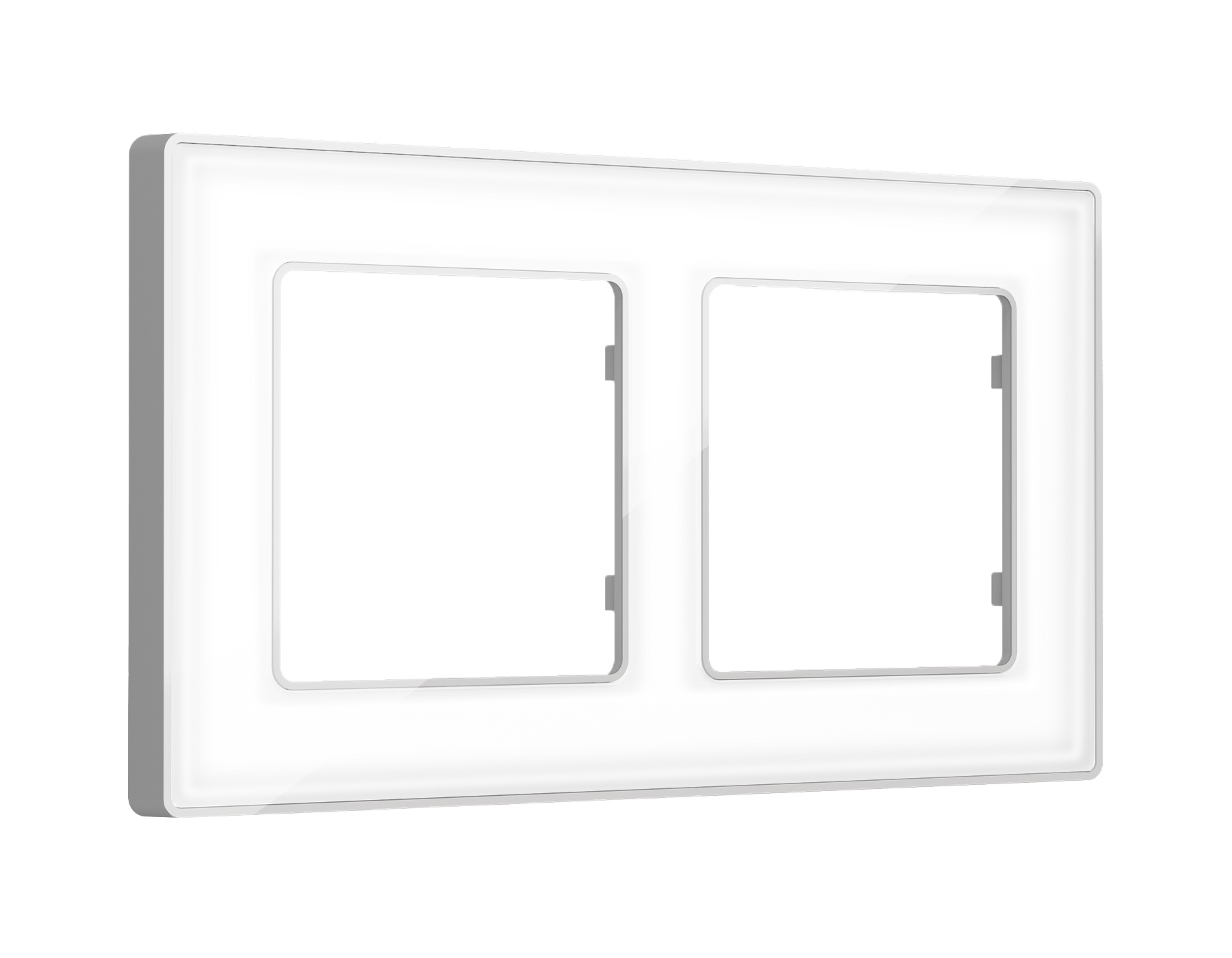 AF580132 Рамка ALFA Arctic (Белый Стекло органическое/Серебро) 2-ая