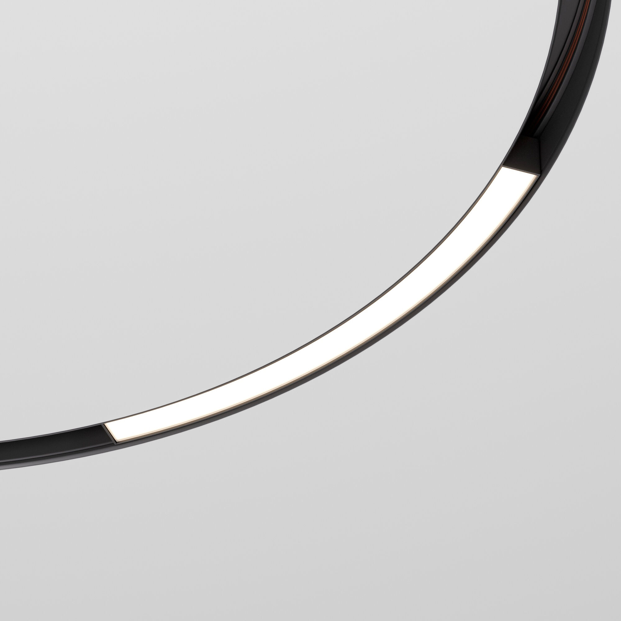 Slim Magnetic Трековый светильник для радиусного шинопровода 16W 4200K Planar чёрный Ø 800мм 85180/0