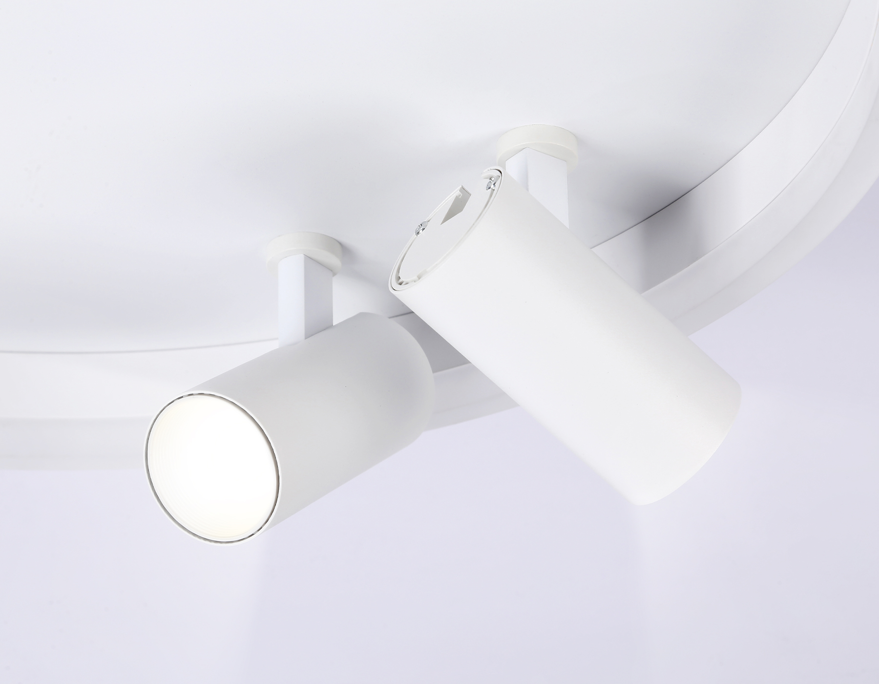 Светильник Ambrella FL5112/1+2 WH белый 43W 3000K-6400K D500*130 (ПДУ ИК)