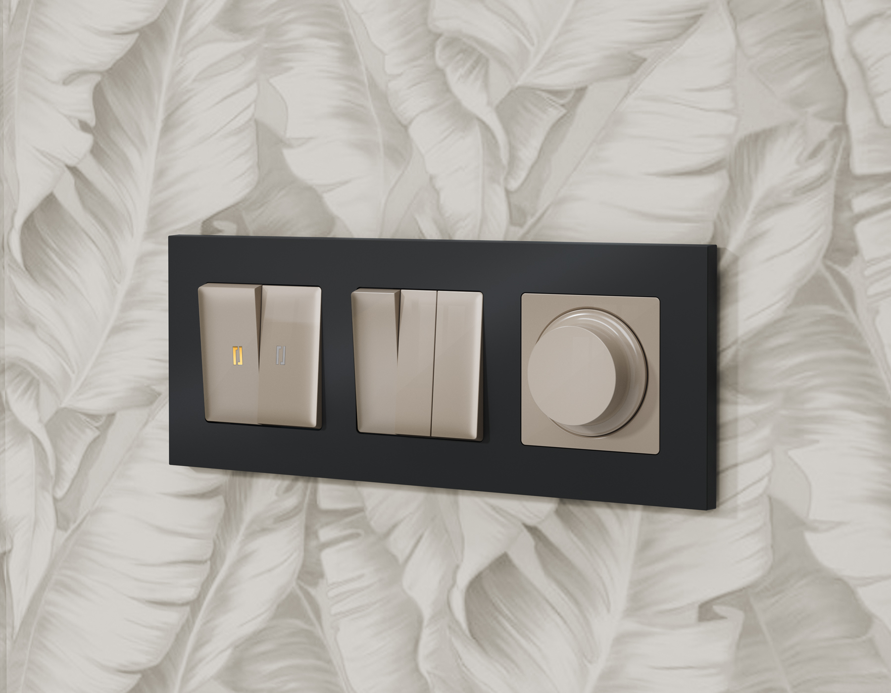 AF250801 Рамка ALFA Qubi (Графит Мягкое касание) 1-ая