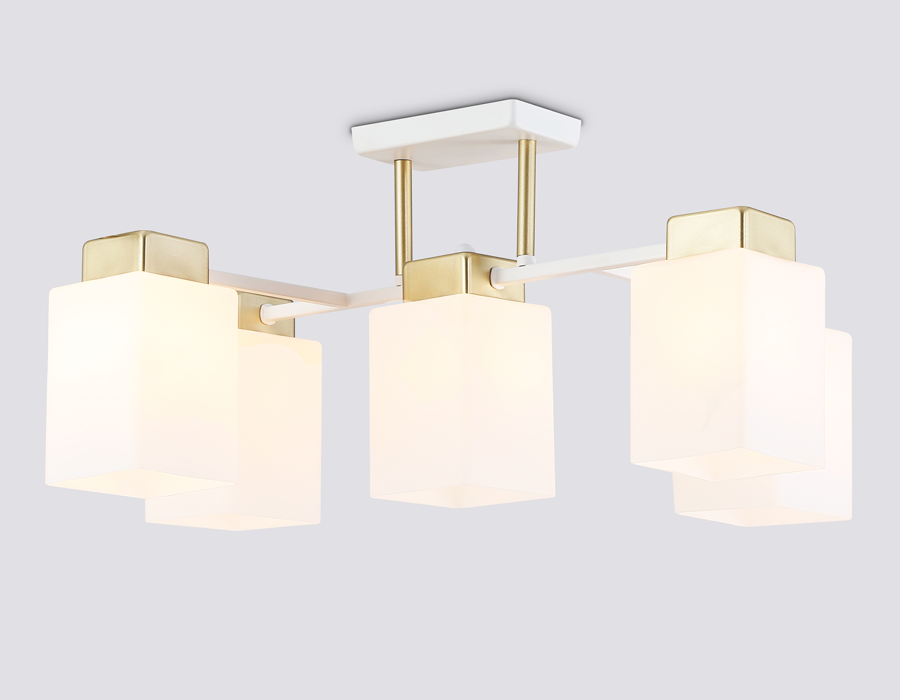 Светильник подвесной Ambrella TR303047/5 WH/GD белый/золото E27/5 max 60W 540*480*270