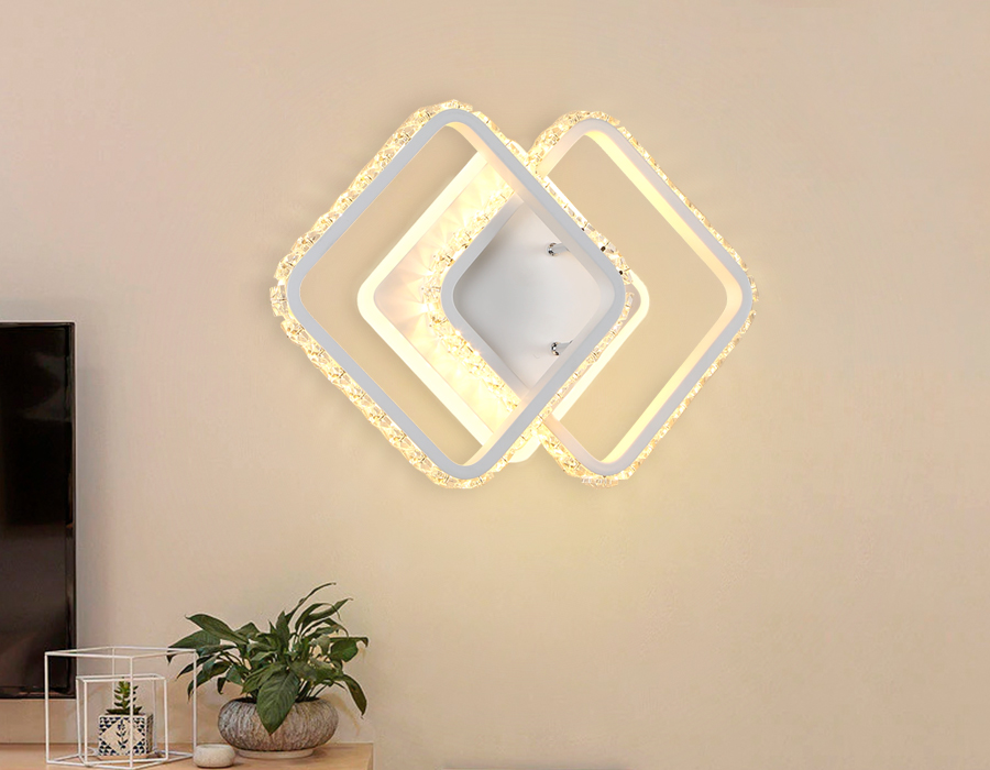 Светильник настенный Ambrella FA275 SWH белый песок LED 3000K+6400K 26W 340*200*70