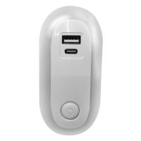 Светильник-ночник CAMELION NL-267 "USB+TypeC" LED, 220V
