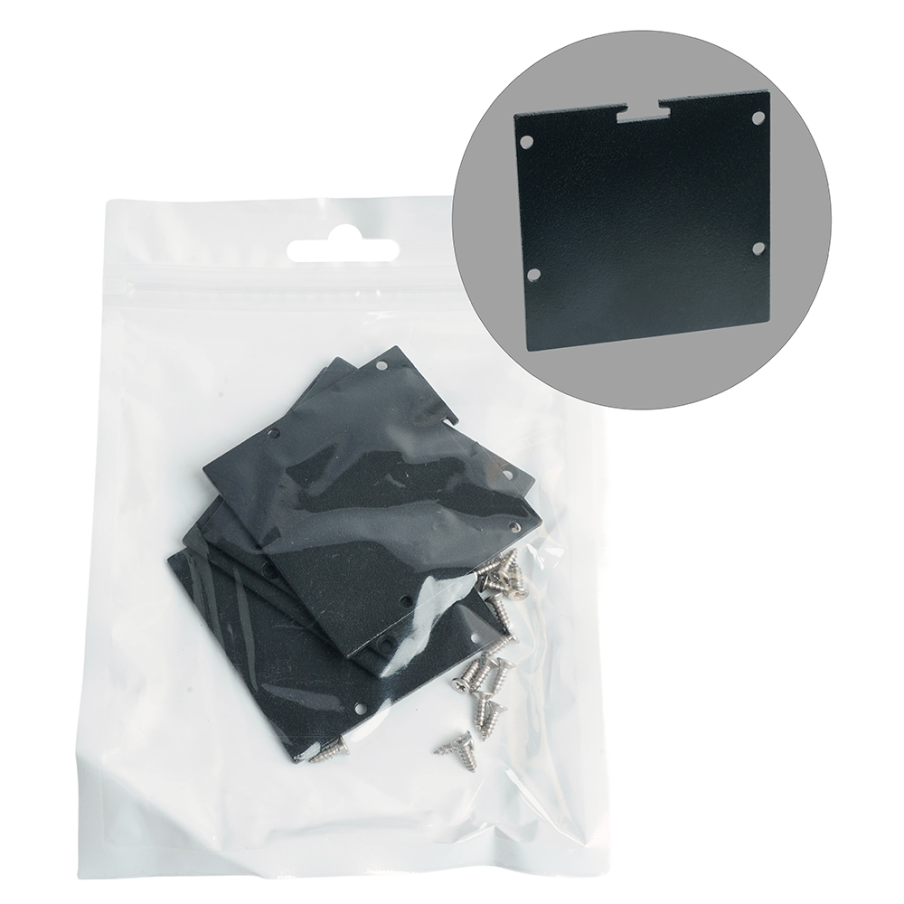 Заглушка черная без отверстия для профиля CAB269, LD236 (комплект 4шт) FERON