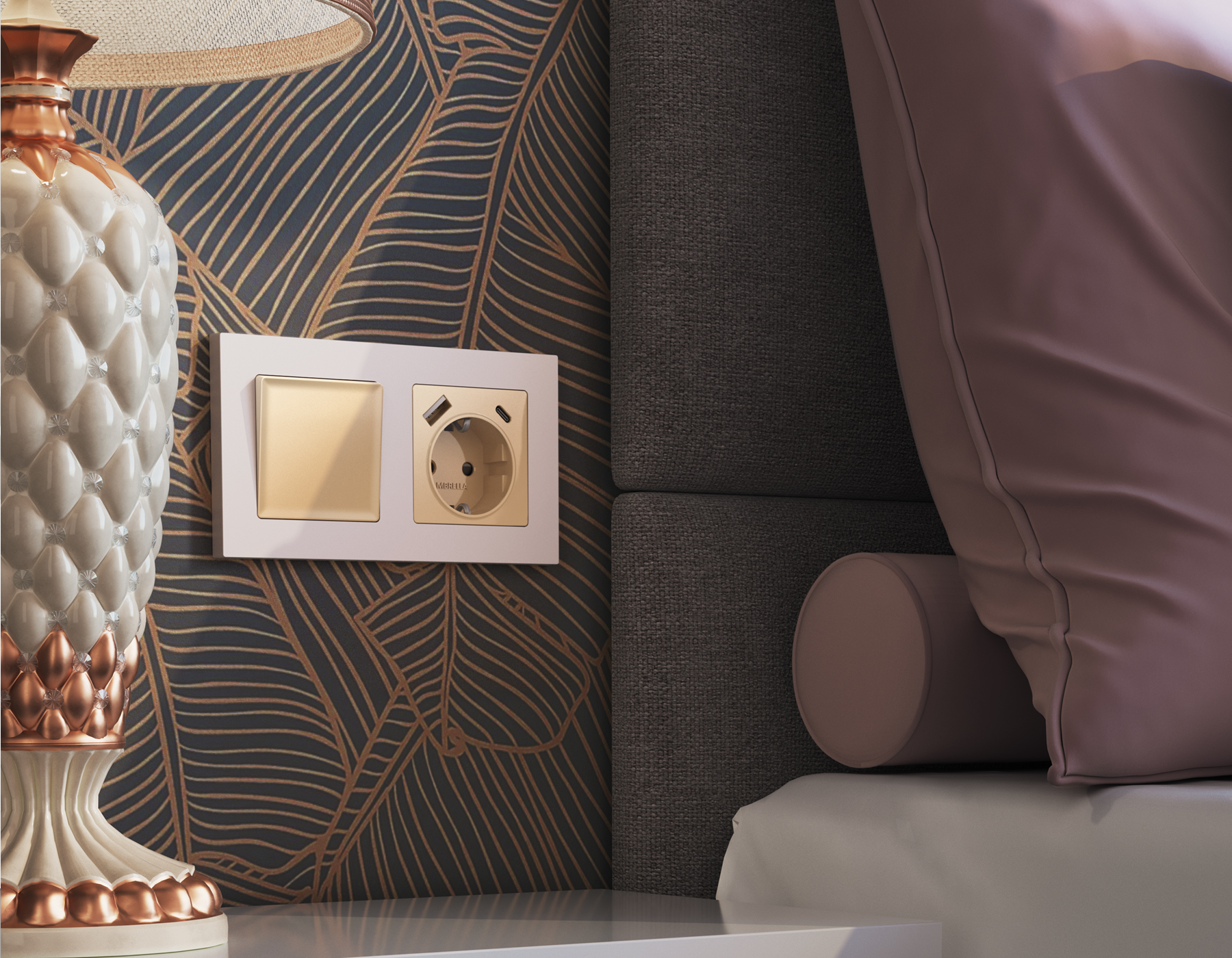 AF220204 Рамка ALFA Techno (Жемчуг) 4-ая