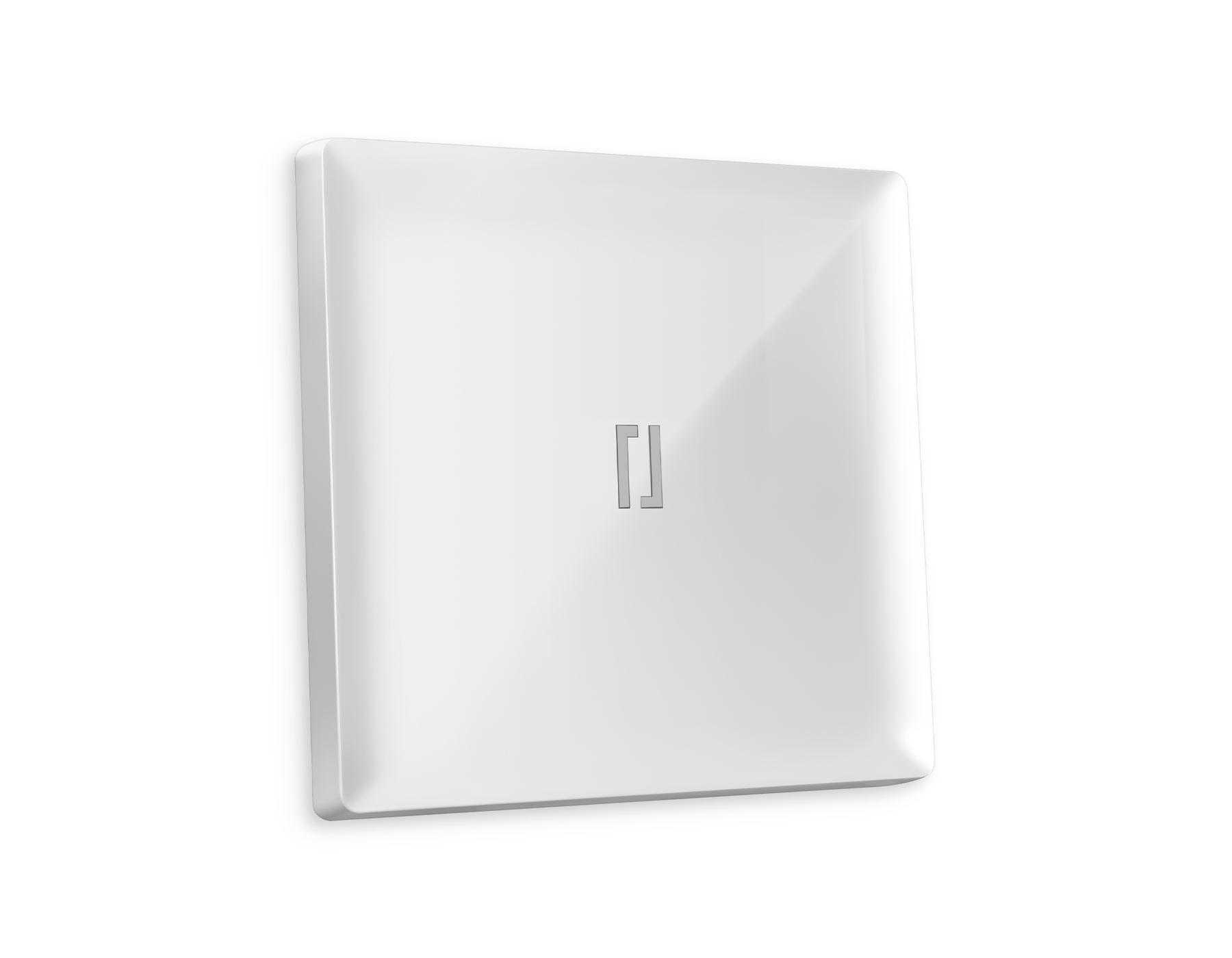 AP1020 Лицевая панель ALFA (Белый глянец) для 1-кл выключателей с подсветкой QUANT